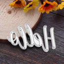 Metal Cutting Dies Stencil for DIY Scrapbooking Photo Album Hello Christmas A