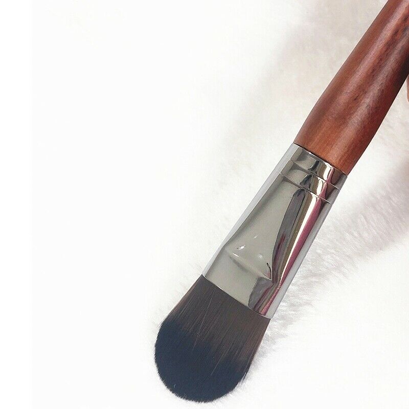 Large Soft Powder Big Blush Flame Brush Foundation Makeup Brush Wood Handle U7E1