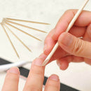 10pcs nail wood stick sticks cuticle pusher remover manicure pedicure care ME