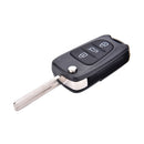Remote Folding Key Shell Case 3Buttons Fob For Hyundai I20 I30 IX35 I35 Uncut 3C
