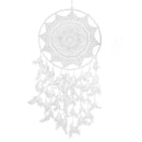 Large Size White Handmade Dream Catcher With Feathers Wall Hanging Ornament  NEW