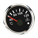 Style Line 2'' Electrical Water/Oil Temperature Gauge (Black Dial Face, 316