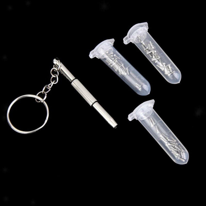 Eyeglasses Sunglasses Spectacles Screws Nut Screwdriver Repair Set Kit Tool