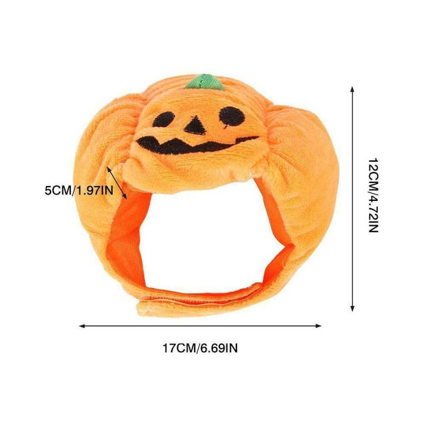Pet Halloween Costume Cat Dog Funny Adjustable Pumpkin Hat Party Accessory AU
