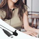 Mini USB Lavalier Microphone Clip on Collar Condenser Lapel Mic for Meeting PC