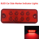 Universal 8LED Red Side Marker Light Lamp Car Truck Trailer Waterpro_