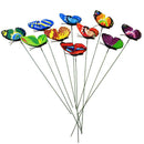 2x  Artificial Butterfly On Spring Plastic Sticks Crafts Garden Decor Nice gift