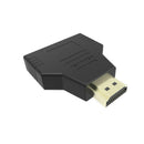 HDMI Male to Dual Female 1 to 2 Way Splitter Adapter Connector For HDTV HMD