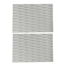 2 Pieces EVA Traction Pads Surf Deck Grip for Surfboard / Kiteboard Grey