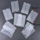 10pcs/lot double-side adhesive tip transparent false nails tool nails glue to@Z