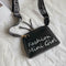 Women PU Leather Shell Wide Shoulder Strap Crossbody Messenger Bag (Black)