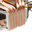 6X Pipe 4 Wire Single Fan With Blue Light Cpu Fan Cpu Heatsink For Intel 77