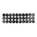 Set of 30Pcs 3-3.5cm Black Pool Table Spot Marking Stickers - Self Adhesive