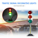 Car Ornaments Mini LED Traffic Lights Signals Auto Interior Decoration (A) A