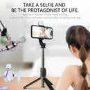 Q03S Bluetooth 4.0 Selfie Stick Aluminum Tripod Monopod with Remote + Fill Light