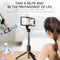 Q03S Bluetooth 4.0 Selfie Stick Aluminum Tripod Monopod with Remote + Fill Light