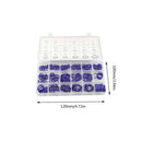 270pcs 18Sizes AC A/C System O-Ring Gasket Seals Washer Rapid Repair Kit Purple