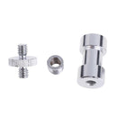 Set of 3 - 1/4" and 3/8" Converter Threaded Screw Adapter for Cameras Tripod