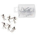 12pcs Mosquito Design Fly Fishing Dry Flies Bass Trout Salmon Lures Bait