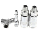 4pcs Air Line Hose Compressor Fitting Connector 1/4" NPT Quick Release Tool