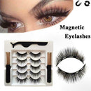 5 Pairs Magnetic Liquid Eyeliner Eyelashes Kit Natural Long Set. Quality B8L0