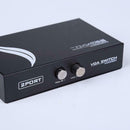 130MHz 1 to 2 Monitor Switch VGA Video Splitter Converter Adapter Box