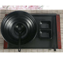 Plastic Food Breakfast Tray Cup Tea Serving Tray Sushi Platter Plate 15''