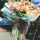 Rainbow Cello Flower Floral Wrapping Paper Candy Cake Cookie Packaging Craf