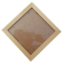 Square Thick Pine Wood Photo Frame Wall Picture Frame (Wood Color,6 Inch) G6B3