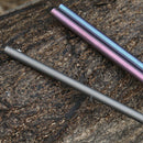 Pure Titanium Straws Kitchen Outdoor Camping Drinking Gift Straws Purple Gr