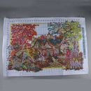 Autumn Landscape Pattern Stamped Cross Stitch Kit 11 Count Embroidry Cloth