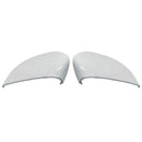 Pair Left &Right Gloss White Rear View Mirror Cover Fit for Ford Fiesta 200