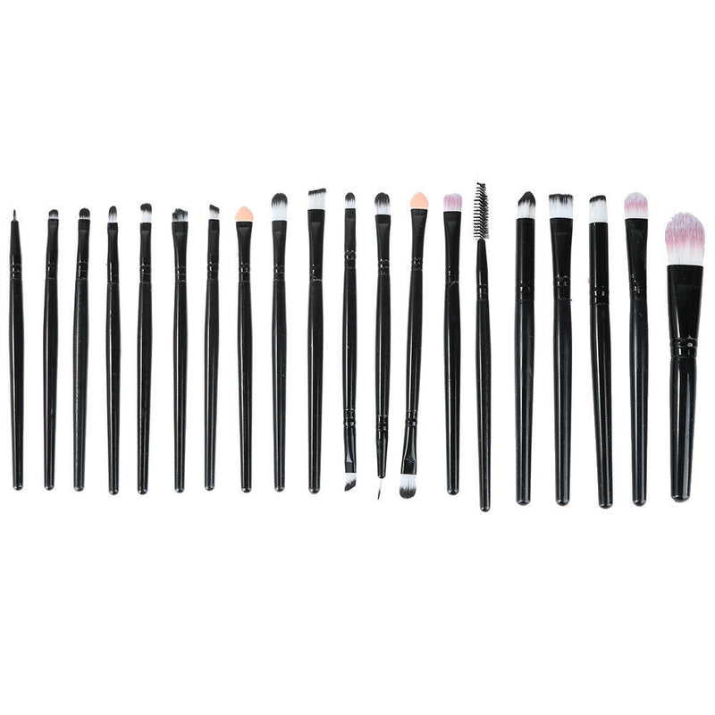 Pro 20 Makeup Brushes Foundation Shadow Eyeliner Brush Kit  A