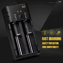 Q2 Smart LED USB Multi-Battery Charger Power Bank 18650 Battery / AA / AAA