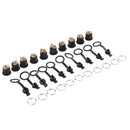 10x DC-022 DC Power Jack Socket Female 5.5x2.1mm DC Connector Panel Mounting