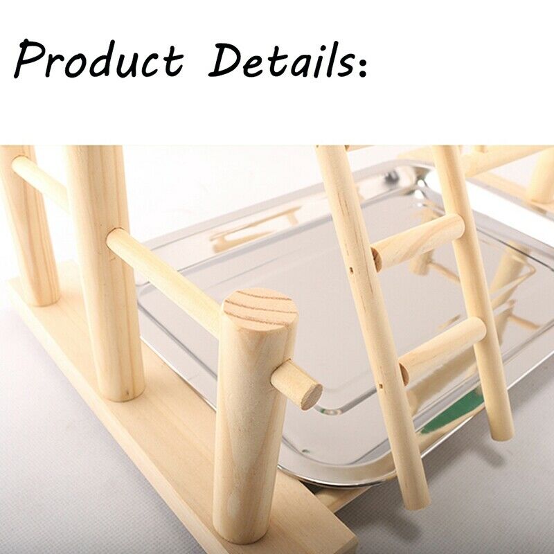 Bird Playground Parrots Wood Perch Playstand Gym Stand Playpen Ladder with