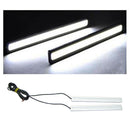 LED STRIP DRL DAYTIME RUNNING LIGHTS FOG COB CAR LAMP WHITE DAY DRIVING