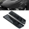 2PCS Universal Carbon Fiber Look Style Hood Vent Louver Cooling Panel Trim  3C