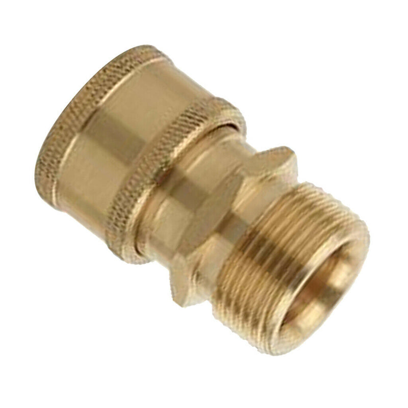 2 x Brass Garden Hose Quick Connector Internal M22 x 1.5mm Male Thread &