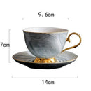 Marble Phnom Penh Ceramic Coffee Cup and Saucer Set Afternoon Tea Cup Lover E1D2