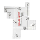 2 Inch Sewing Measuring Gauge Imperial Inches Quilting Ruler for Crafts DIY