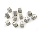 10X Plug Port Connector Socket PCB Replacement USB Type B Female Right Angle lj