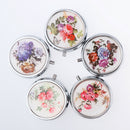 Round Compact 3 Compartment Medicine Case, Pill Box for Pocket or Purse with