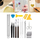 18Pc Precision Craft Vinyl Weeding Tools Set Modeler Basic Tools Craft Set Hobby