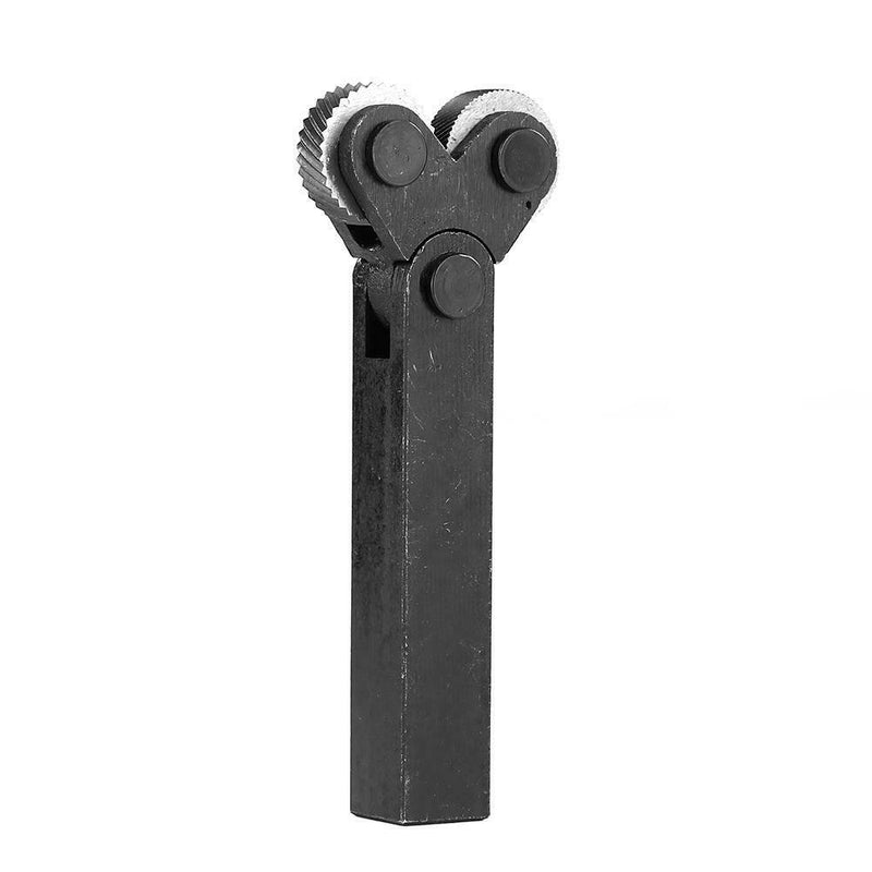 7pcs Steel Dual Wheel Knurling Tool Set with Diagonal Linear Knurl Wheel