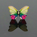 50pcs/set Wood Butterfly Handmade 2 Holes Wood Buttons Sewing Scrapbooking DIY