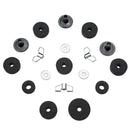 18 Pieces Cymbal Replacement Accessories Cymbal Felts Hi-Hat Clutch Felt Hi