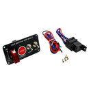 12V Carbon Fiber Panel Racing Engine Start Button Ignition Switch Panel LED R7D6