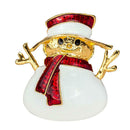 Brooch Pins Cartoon Snowman Badge Jacket Backpack Decor Xmas Gift for Children