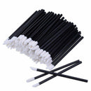 100Pcs Disposable Lip Brush Gloss Lipstick Wands Applicator Brush Makeup Tool